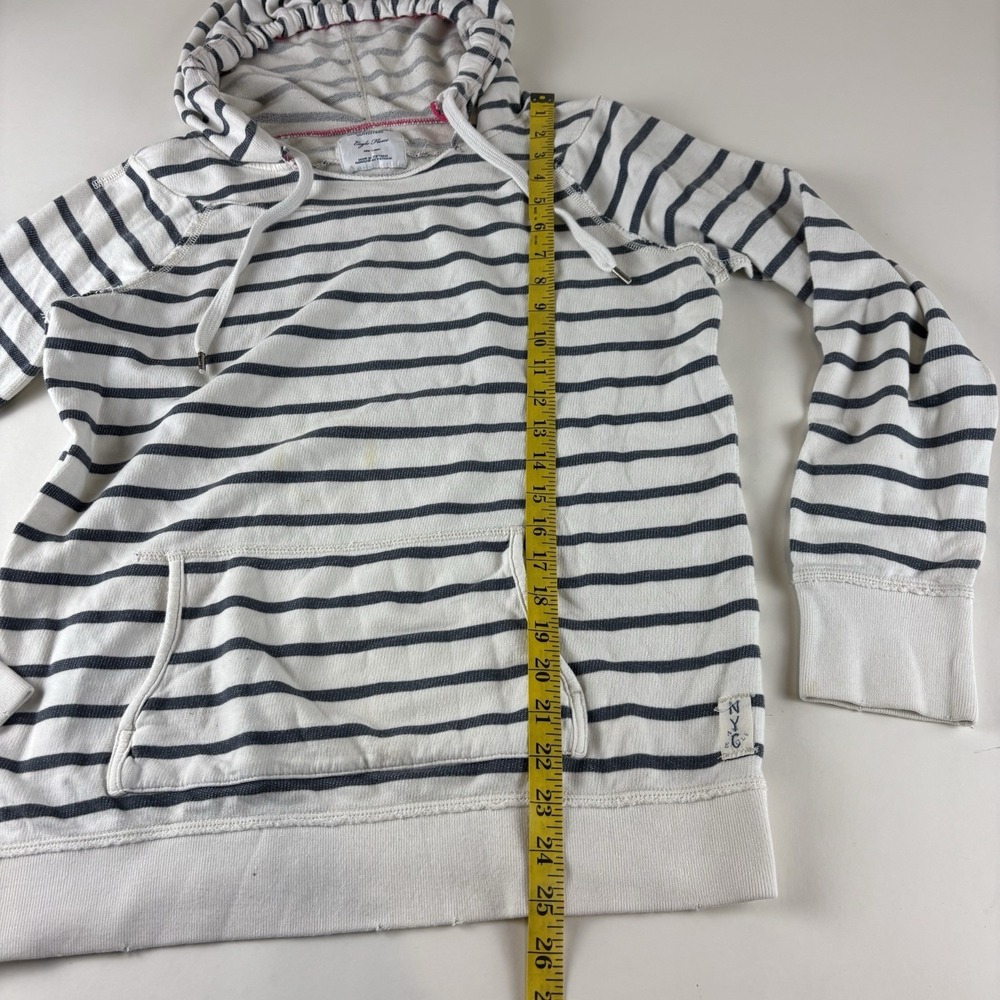 American Eagle Outfitters Eagle Fleece Striped Pullover Hoodie Size Medium - Picture 7 of 8